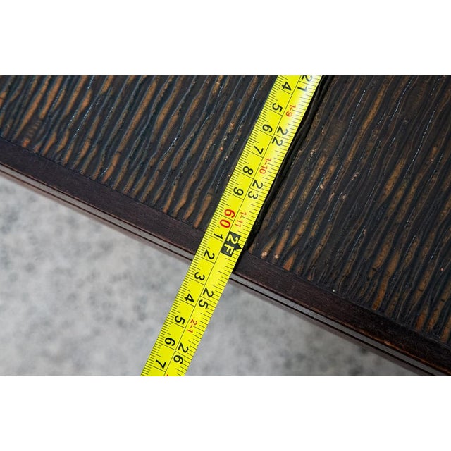 1960s Mid Century Danish Modern Coffee Table Rosewood Copper Etched Attributed to John Morkegaard For Sale - Image 11 of 12