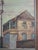 Acrylic on canvas painting by acclaimed Jamaican artist Elpedio Robinson, depicting a timeworn two-story building with...