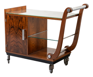 French Art Deco Bar Trolley, 1920s