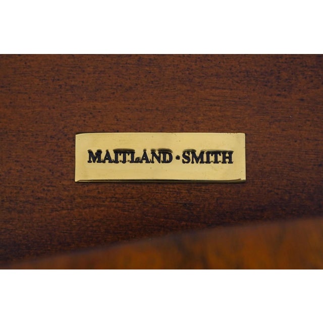 Maitland Smith 2 Drawer Mahogany Console Table For Sale - Image 17 of 18