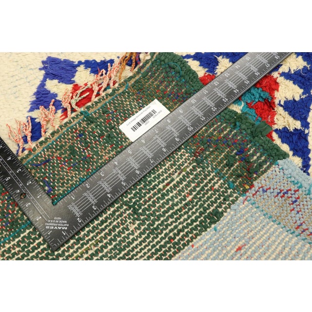 Late 20th Century Vintage Berber Moroccan Azilal Rug - 03’05 X 08’03 For Sale - Image 5 of 9