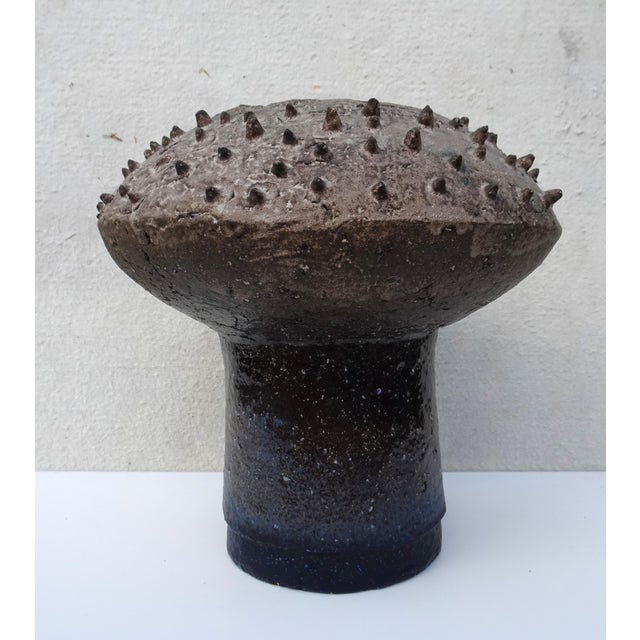 Belgian Brutalist Ceramic Vase attributed to Paul de Bruyne, 1960s For Sale - Image 6 of 18