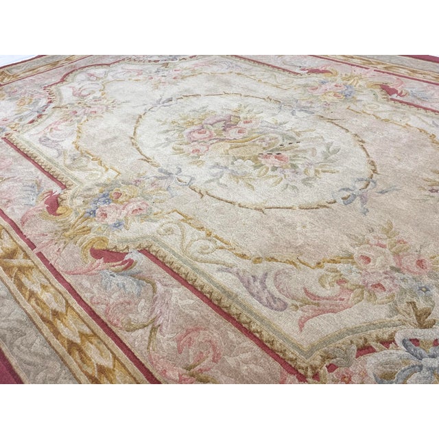Mid 20th Century Fine Vintage French Savornery Rug 5'10" X 9’0" For Sale - Image 5 of 8