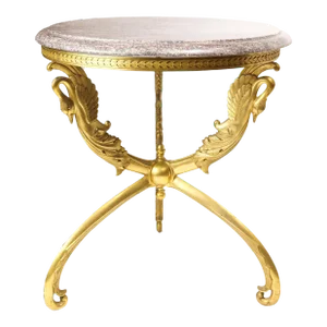 Empire Style Gilt Bronze Gueridon Table