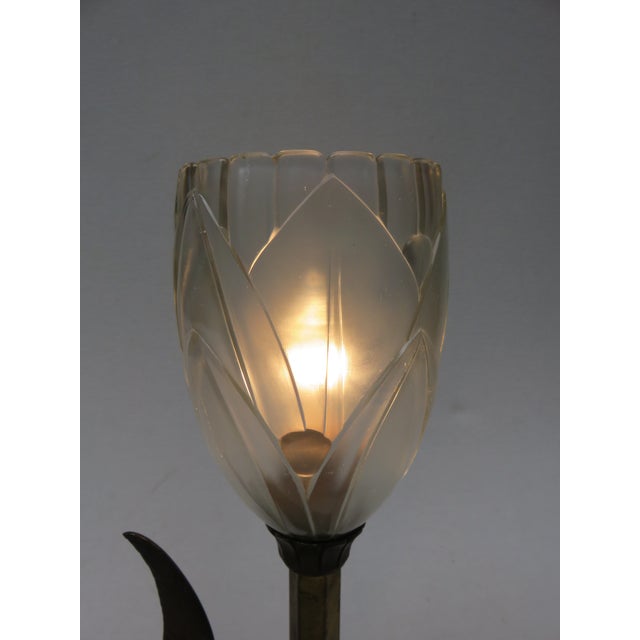 Art Nouveau Seagull Table Lamp For Sale - Image 16 of 17