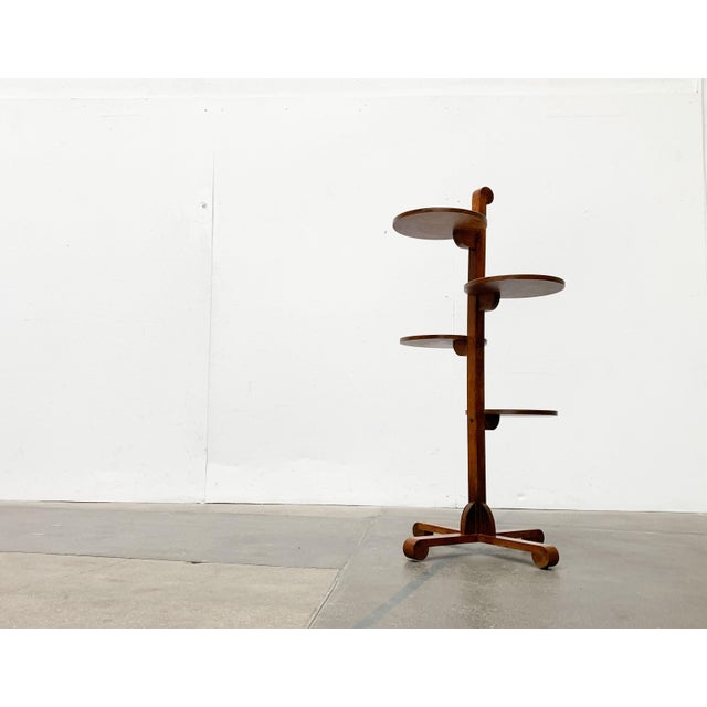 Mid-Century Wood Plant Stand in the style of André Groult, 1960s For Sale - Image 6 of 18