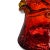Kanawha Ruby Red & Yellow Accent Crackled Glass Vase For Sale In San Francisco - Image 6 of 10