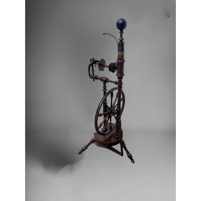 Spinning Wheel in Chestnut For Sale - Image 5 of 18