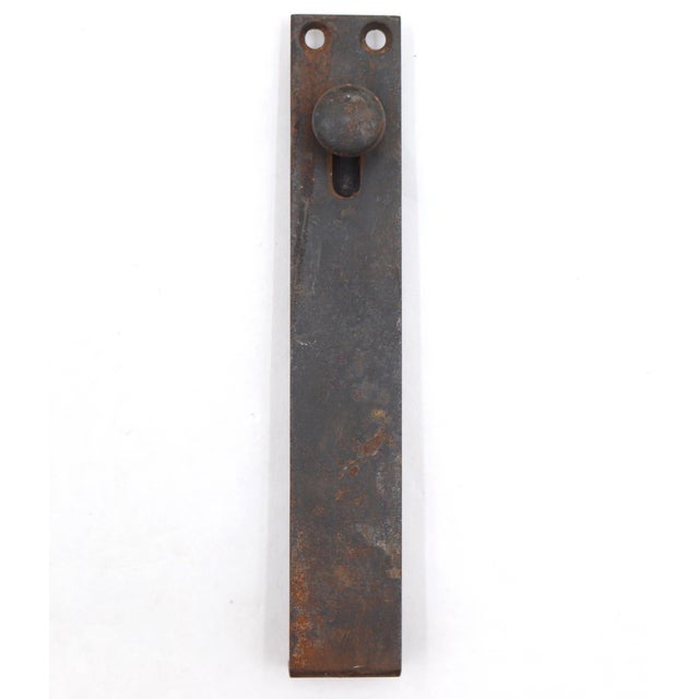 Traditional Reclaimed Cast Iron Flush Mount Floor Bolt For Sale - Image 3 of 8