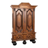 Early 19th Century Swedish Baroque Two-Door Cabinet Armoire For Sale