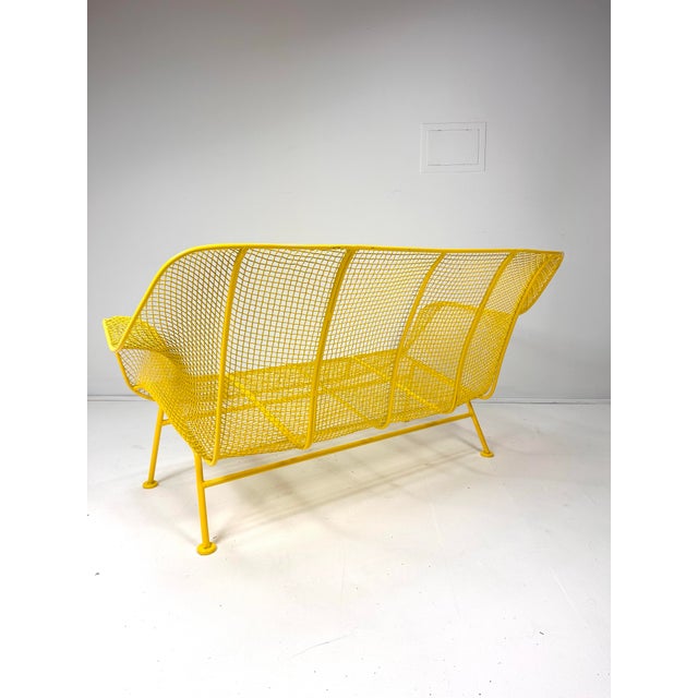 Russell Woodard 1950s Yellow "Sculptura" Collection Settee by Russell Woodard For Sale - Image 4 of 8