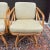 Mid-Century Modern 1970s Ficks Reed Mid Century Modern Bamboo / Rattan Swivel Dinette Chairs - A Pair For Sale - Image 3 of 18