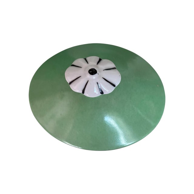 Ceramic Art Deco Green F & W Tea Service, Set/3 For Sale - Image 7 of 10
