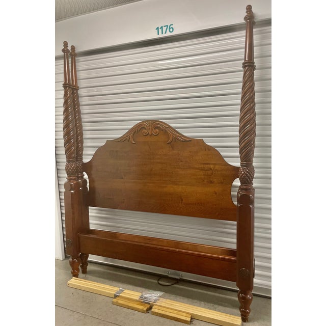 Ethan Allen Bed British Classics Plantation 4Poster Queen Size Bed