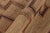 Brown Vintage Tuareg Square Rug in Brown and Red With Geometric Patterns - Rug & Kilim For Sale - Image 8 of 9