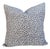 Robert Allen Grey Cheetah Print Fabric Pillow Cover For Sale