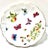 Delicate vintage Ardalt Lenwile porcelain dish featuring colorful butterfly and botanical motifs set on an elegant gilt...