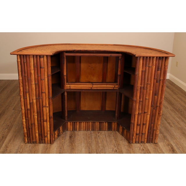 Vintage Bamboo Tiki Bar Chairish