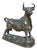 Bronze Roman Bull with Brown Patina attributed to A. Clesinger, 19th Century For Sale