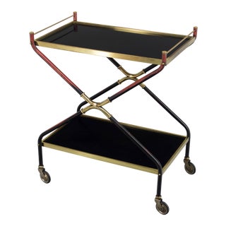 French Mid-Century Bar Cart For Sale