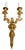 Pair of Antique 19c French Gilt Bronze Cherubic Light Sconces.