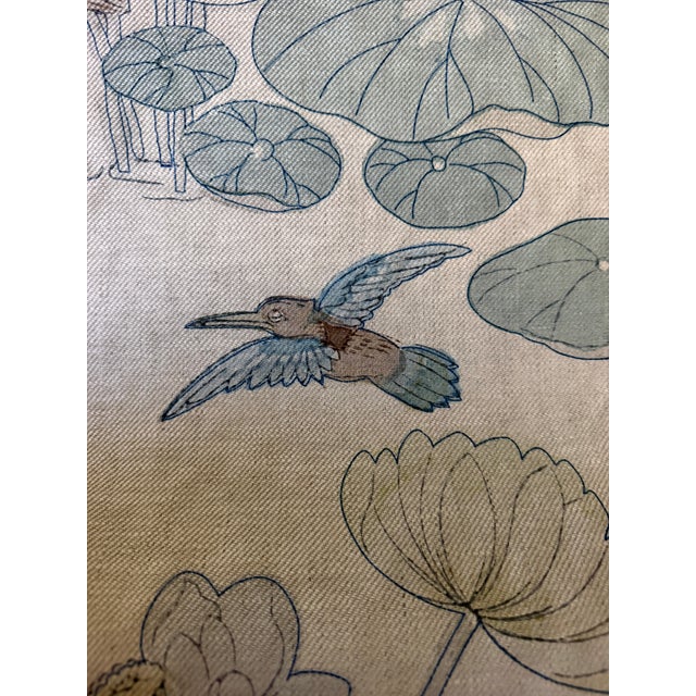 Textile Lee Jofa/Gp & J Baker Nympheus Twill Frost/Sea Fabric 1 1/2 Yards For Sale - Image 7 of 9