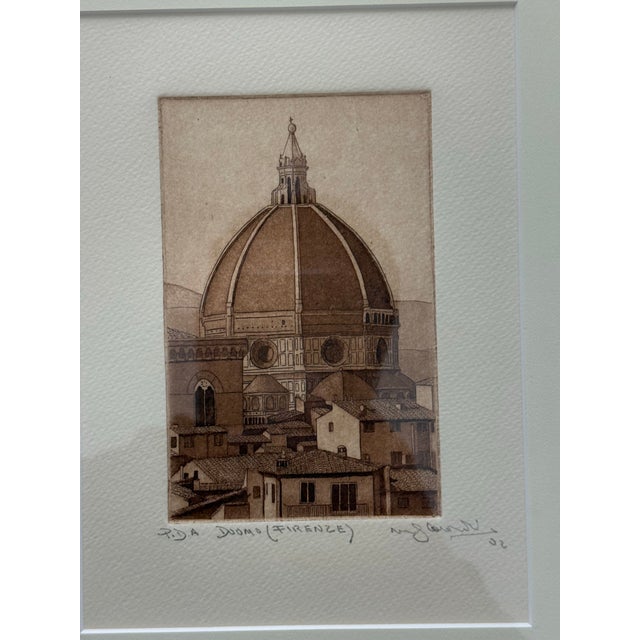 Early 20th Century The Cathedral of Florence Etchings, Pair For Sale - Image 10 of 12