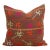 Saffron Labytinth, Antique Phulkari Pillow Cover For Sale