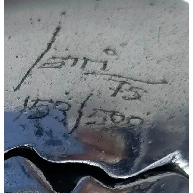 Egg Cracking Sculpture by Mario Setti, 1975, in Good conditions. Designed 1970 to 1979 This piece has an attribution mark,...