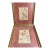Vintage Floral Framed Prints – Set of 2, Ornate Gold Gilt Frames With Burgundy Matting, Traditional Wall Art For Sale