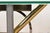 Kaizo Oto for Design Institute of America Postmodern Sculptural Steel and Brass Glass Top Console Table, 1980s For Sale In South Bend - Image 6 of 10