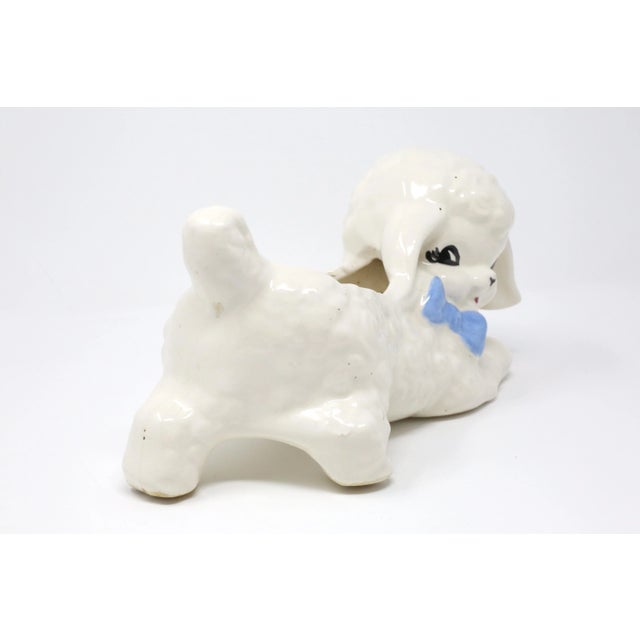 Vintage Ceramic Lamb Planter For Sale - Image 4 of 9