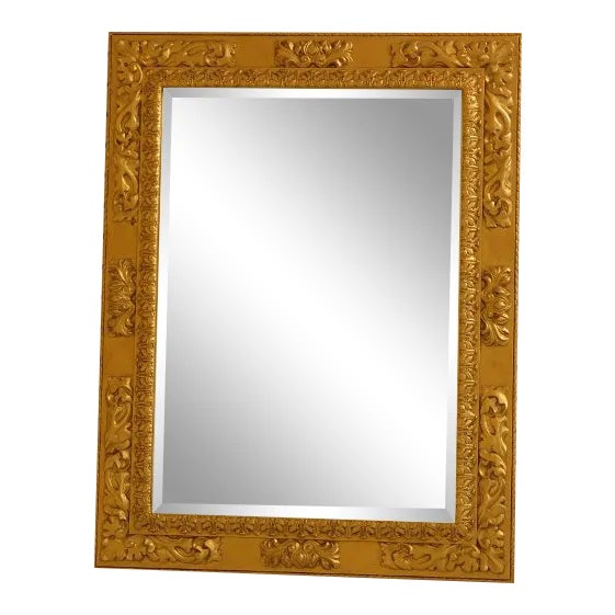 Friedman Brothers Model #6825 Gold Rectangular Mirror For Sale