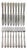 English Silver-Plated Forks and Knives, London, 1888, Set of 18 For Sale