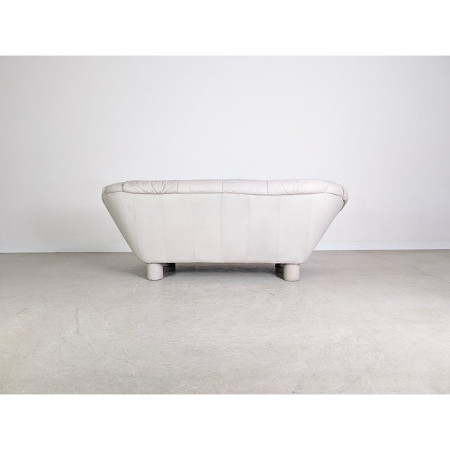 Vintage 3-Seater Sofa in Leather by Dupe Burkhardt Vogtherr For Sale - Image 6 of 11