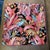 Pink Botanical Jacquard Cushion Cover With Pink Piping For Sale - Image 8 of 16