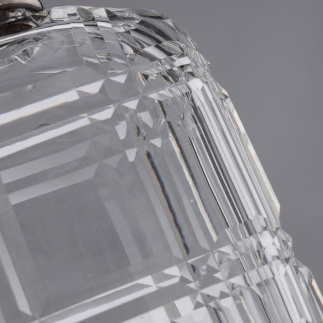 20th Century English Art Deco Solid Silver & Cut Glass Decanters, 1910s, Set of 3 For Sale - Image 10 of 18