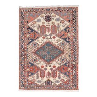 Vintage Inspired Caucasian Soumac rug no. j4817 For Sale