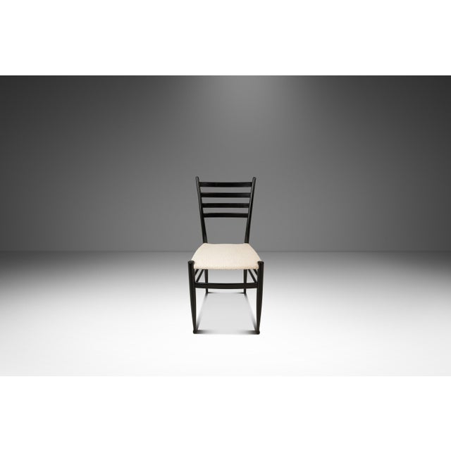 Introducing a limited set of up to twelve Italian-made dining chairs designed and crafted in the manner of Gio Ponti's...