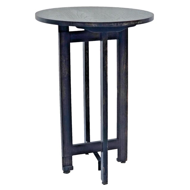 A beautifully crafted vintage McGuire folding table, signed and dated 1969, exemplifying the timeless elegance of the Arts...