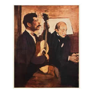 1952 After Edgar Degas "Degas' Father Listening to Pagans", First Edition Vintage Print