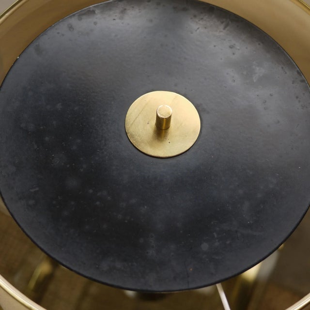 1950s Mid-Century Black & Gold Table Lamp, 1950s For Sale - Image 5 of 10