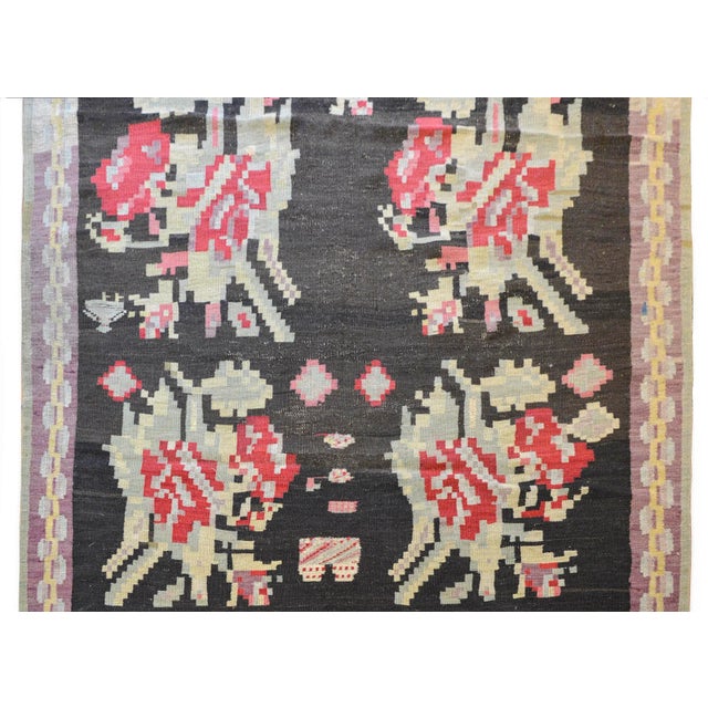 Early 20th Century Bessarabian Kilim Rug For Sale In Chicago - Image 6 of 10