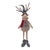 Contemporary Plush Winter Deer Shelf Sitter (Set of 2) For Sale - Image 3 of 3