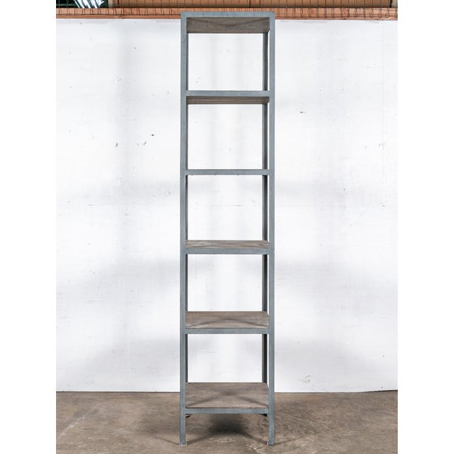 Vintage Tall Industrial Style Etagere For Sale - Image 4 of 9