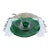 1930's New Martinsville Crystal and Emerald Radiance Punch Bowl With Underplate and Ladel, Complete Set For Sale