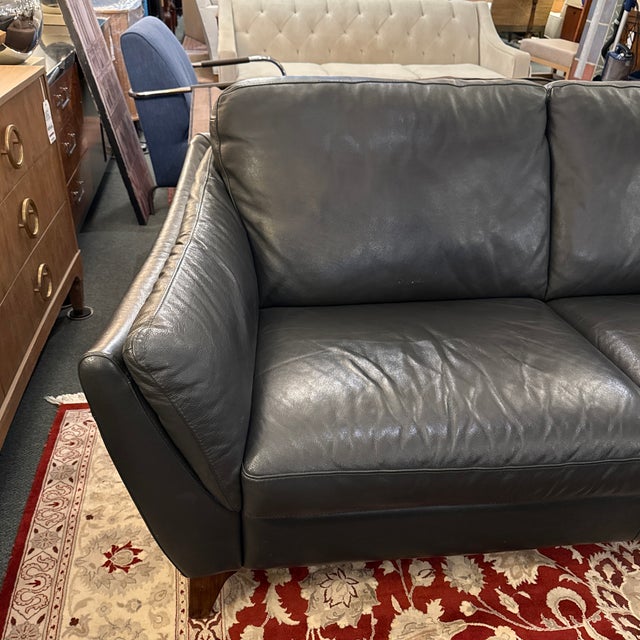 Natuzzi Natuzzi Editions Greccio Leather Sofa For Sale - Image 4 of 12