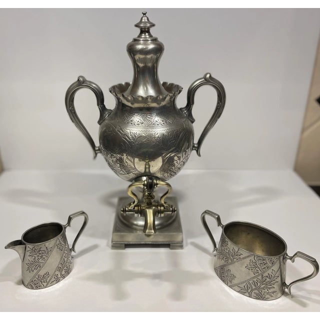 Dating to 1870 and made in Sheffield, England, a locale well known for its silver design and production, this is an...