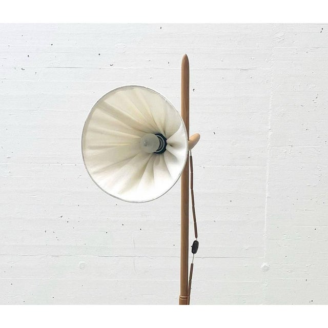 Beech Floor Lamp attributed to Temde Leuchten, 1960s For Sale - Image 17 of 18
