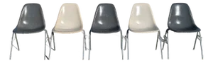1960s Set of Eames for Herman Miller Fiberglass Shell DSS Chairs
